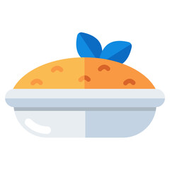 Modern design icon of apple pie