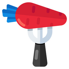 Obraz premium Modern design icon of carrot, editable vector 