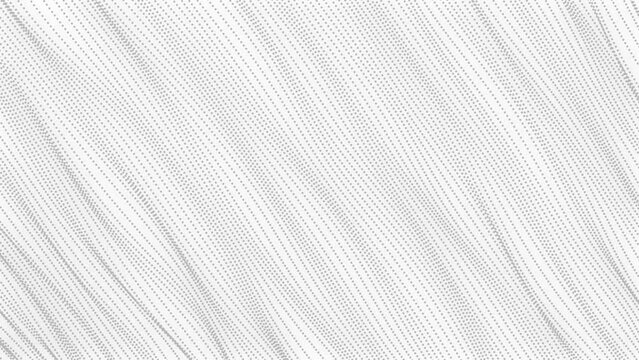 Background with moving dots and gray stripes on a white backdrop