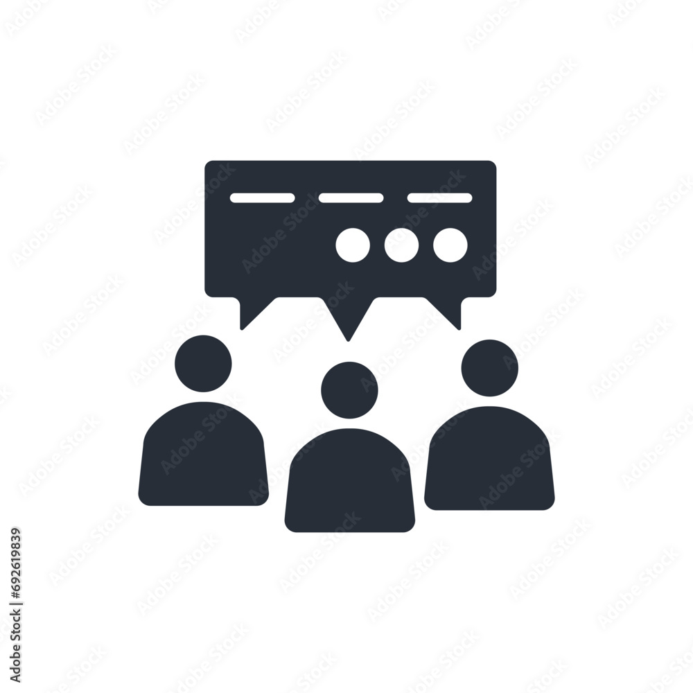 Poster dialect icon. vector.editable stroke.linear style sign for use web design,logo.symbol illustration.