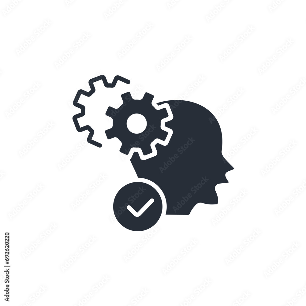 Poster interpretation icon. vector.editable stroke.linear style sign for use web design,logo.symbol illustr