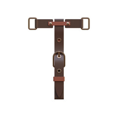 Belt 3D Alphabet PNG Letters
