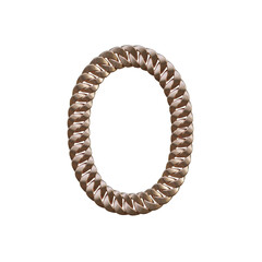 Belt 3D Alphabet PNG Letters