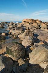 Rocky beach on the Portuguese coast - 692620665