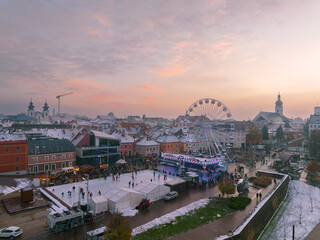 Hungary, Gyor city, Amazing christmas market in West Hungary. The Gyor city's advent market is...