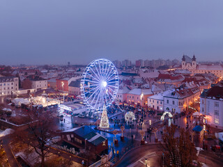Hungary, Gyor city, Amazing christmas market in West Hungary. The Gyor city's advent market is...