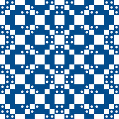 Squares, checks, circles, crosses seamless pattern. Geometric background. Tribal motif. Geometrical ornate. Ethnic ornament. Folk wallpaper. Textile print, abstract illustration. Vector ethnical image