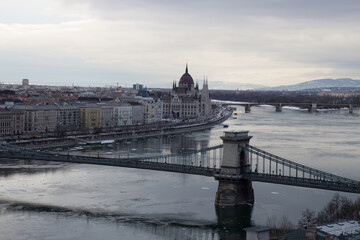 View of the city.  Budapest Hungary - 692623424