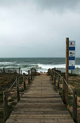 Beach in Portugal, Atlantic coast - 692624013