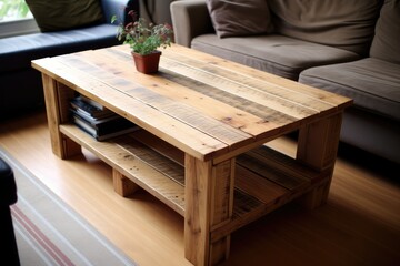 Build Rustic Coffee Table From Pallets Ultrarealistic