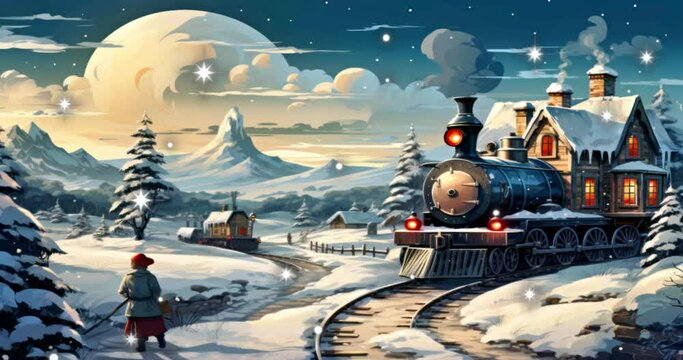 Train de no&euml;l