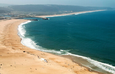 View of the Atlantic Ocean of the Portuguese coast of Nazaré - 692629269