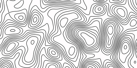  Black-white background from a line similar to a Topographic map concept with space for curvy wave isolines vector illustrations of maps Abstract Geometric background.