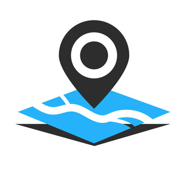 recommend clip art: Map pointer icon, map pin location icon vector illustration isolated on white background.