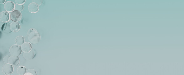 Abstract spaherical Geometric Surface Loop 1A: light bright clean minimal pattern, random waving motion background canvas in pure wall architectural white