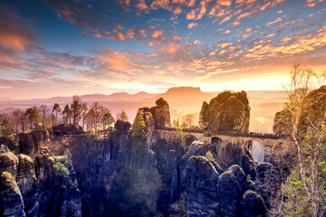 Elbsandsteingebirge, Sächsische Schweiz, Deutschland 