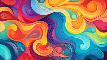 Swirling Colors Abstract Artwork