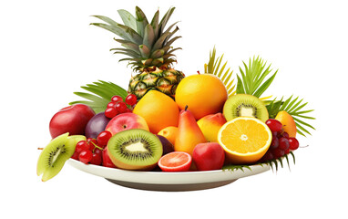 Colorful Fruit Extravaganza On Transparent Background