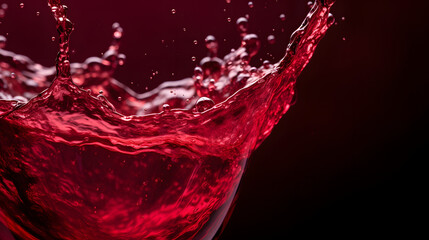 Abstract splashing of red wine. - obrazy, fototapety, plakaty