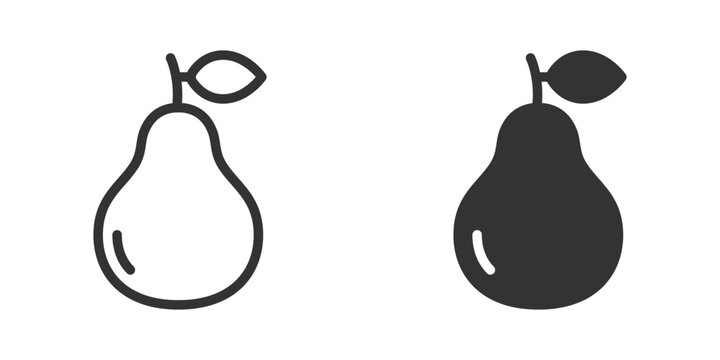 Pear icon. Vector illustration. Vector illustration