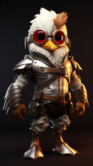 bird cute cartoon background portrait illustration j