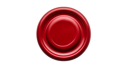 Close-Up of a Vector Illustration Red Wax Seal Mark Isolated PNG