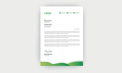 Simple creative modern letter head templates for your project design  Vector illustration