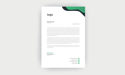 Simple creative modern letter head templates for your project design  Vector illustration