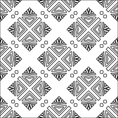 Figures from lines.Black pattern on white wallpaper for web page, textures, card, poster, fabric, textile. Abstract background.Repeating background image.White texture. Lines form shapes.