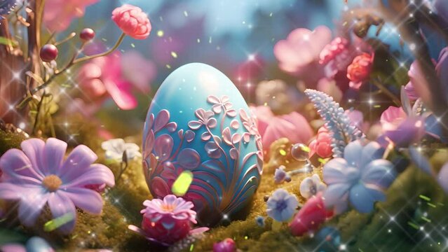 Colorful Easter Background Video