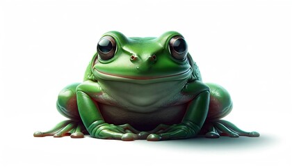 Obraz premium Green Tree Frog Sitting