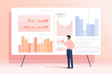 Obraz premium business person with chart