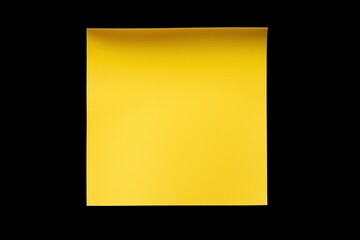 Sticky note on black background