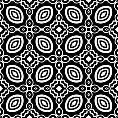 White background with black pattern. Seamless texture for fashion, textile design,  on wall paper, wrapping paper, fabrics and home decor. Simple repeat pattern.