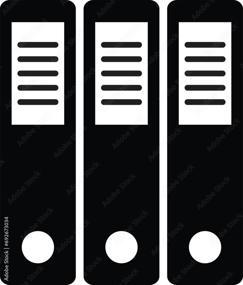 Aufkleber archive folder icon vector isolated on white background