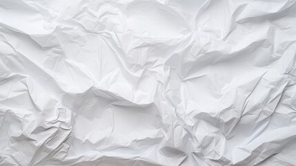 Obraz premium white crumpled and creased paper texture background