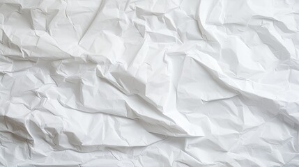 white crumpled and creased paper texture background - obrazy, fototapety, plakaty