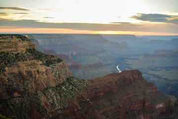 view on the south rim of the grand canyon, arizona, USA
