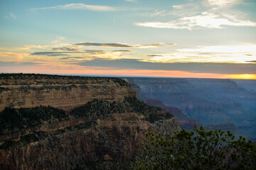 Fototapeta premium view on the south rim of the grand canyon, arizona, USA