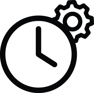 timely icon time bound vector smart symbol
