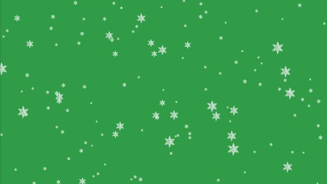 green snow background 4K Video