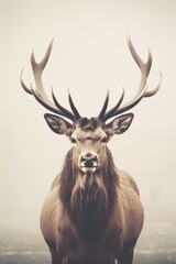 Vintage Bull Elk Photo