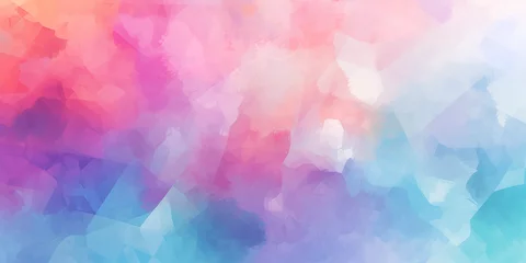 Foto op Canvas abstract rainbow banner watercolor background 6K wallpaper © WallpaperOnly