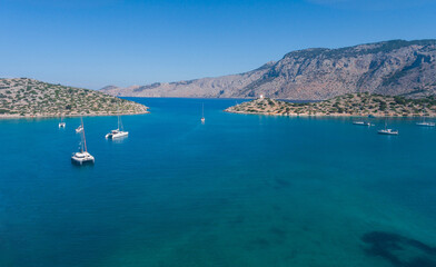 Anchorage on the Symi island in Greece
