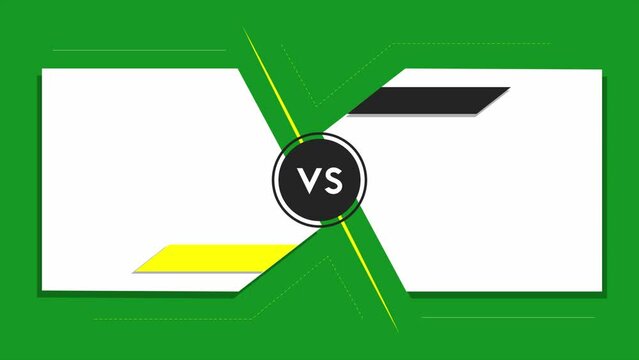 Vs Sports Animation in Green Background