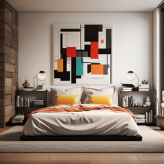 Bauhaus style bedroom