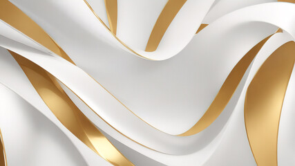 Luxuriöser goldener Hintergrundvektor. Abstrakter weißer und goldener Linienhintergrund mit Leuchteffekt. Moderne Tapete für Poster, Anzeigen, Verkaufsbanner, Geschäftspräsentation und Verpackungsdesi