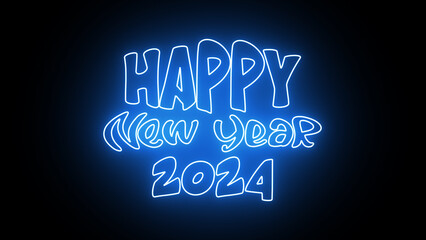 A circle of beautiful flowers has been made in the shape of a white background, and the Happy New Year background.
