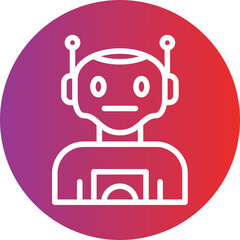 Robot icon Icon style