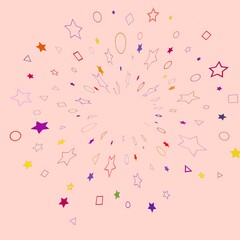 pink background with confetti